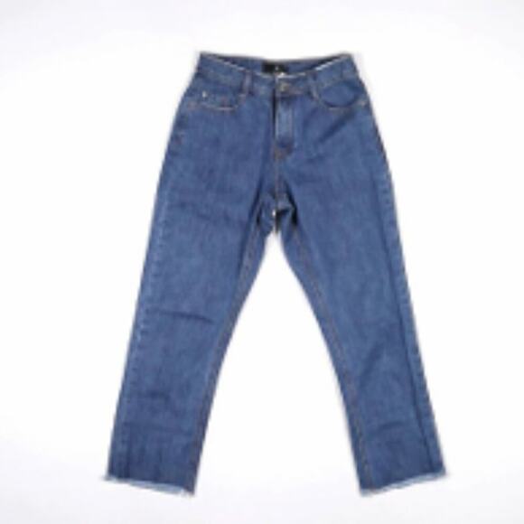 Missguided Straight Leg Jeans Blue 2 - Picture 1 of 2